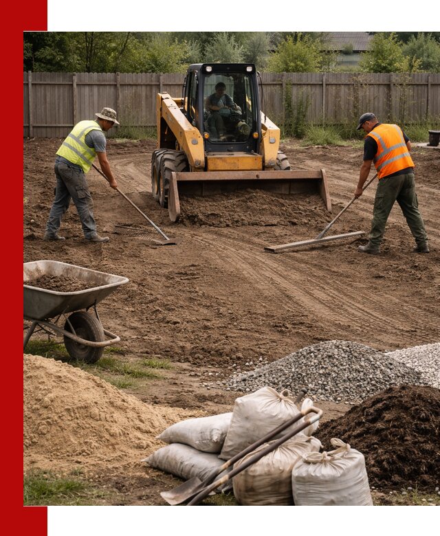 Выравнивание участка под строительство и благоустройство в Канаше